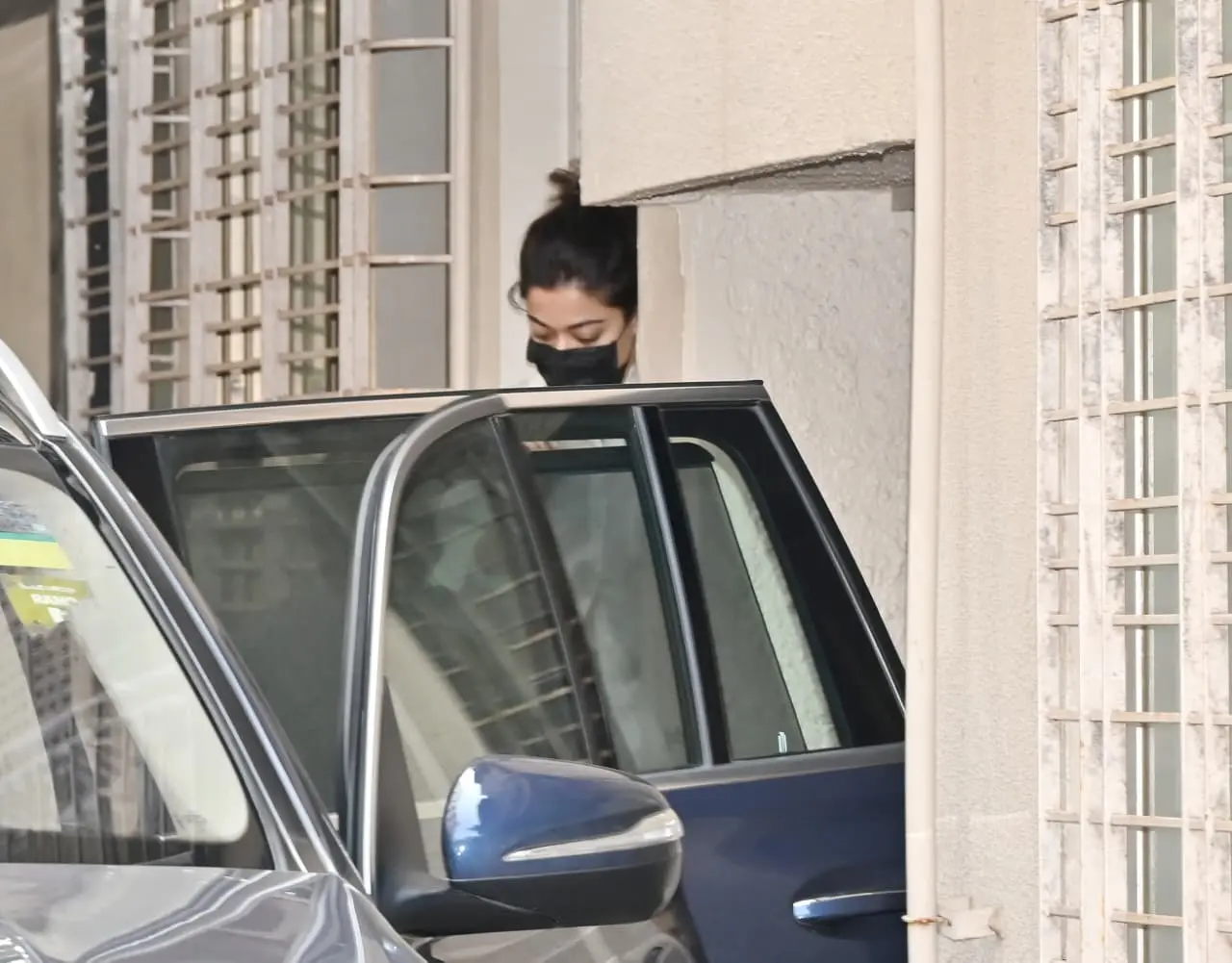 Amid wedding rumours, Rashmika Mandanna was seen in Juhu with Vijay Deverakonda.